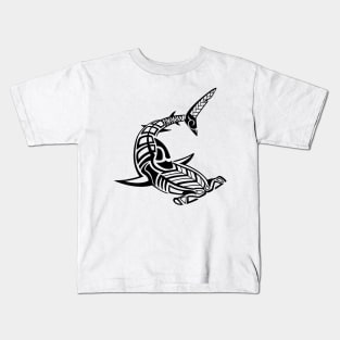Tribal Hammerhead shark Kids T-Shirt